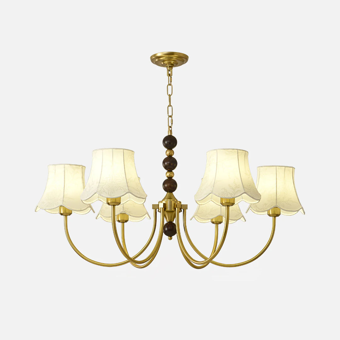 Luxury Orchid Fabric Chandelier 16