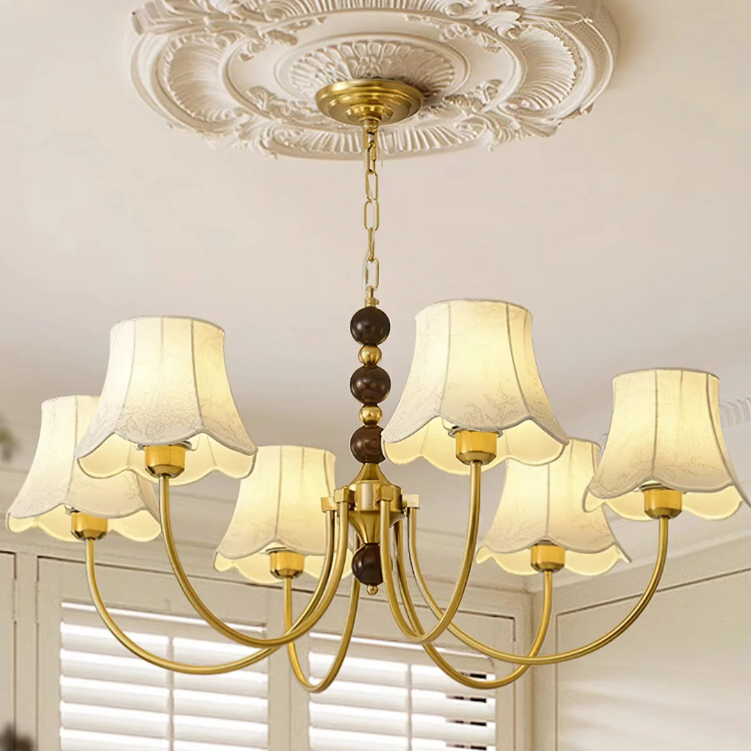 Luxury Orchid Fabric Chandelier 2