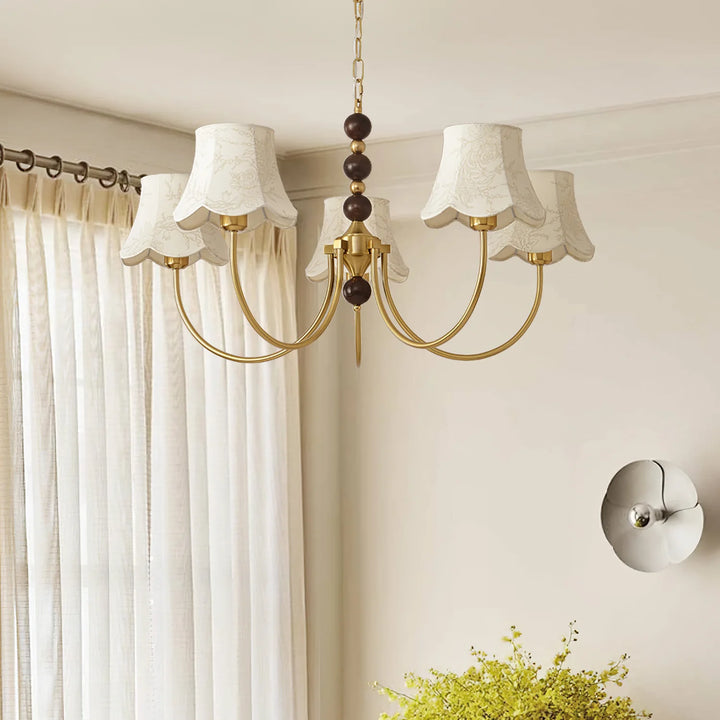 Luxury Orchid Fabric Chandelier 3