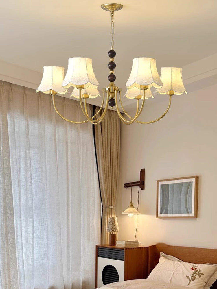 Luxury Orchid Fabric Chandelier 6