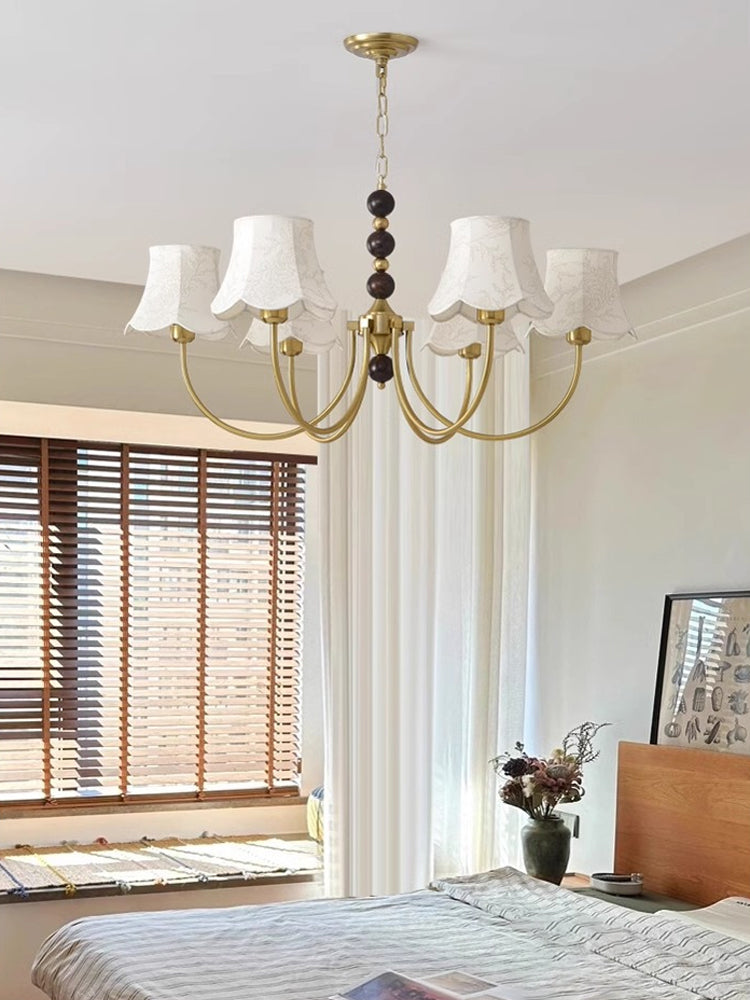 Luxury Orchid Fabric Chandelier 7