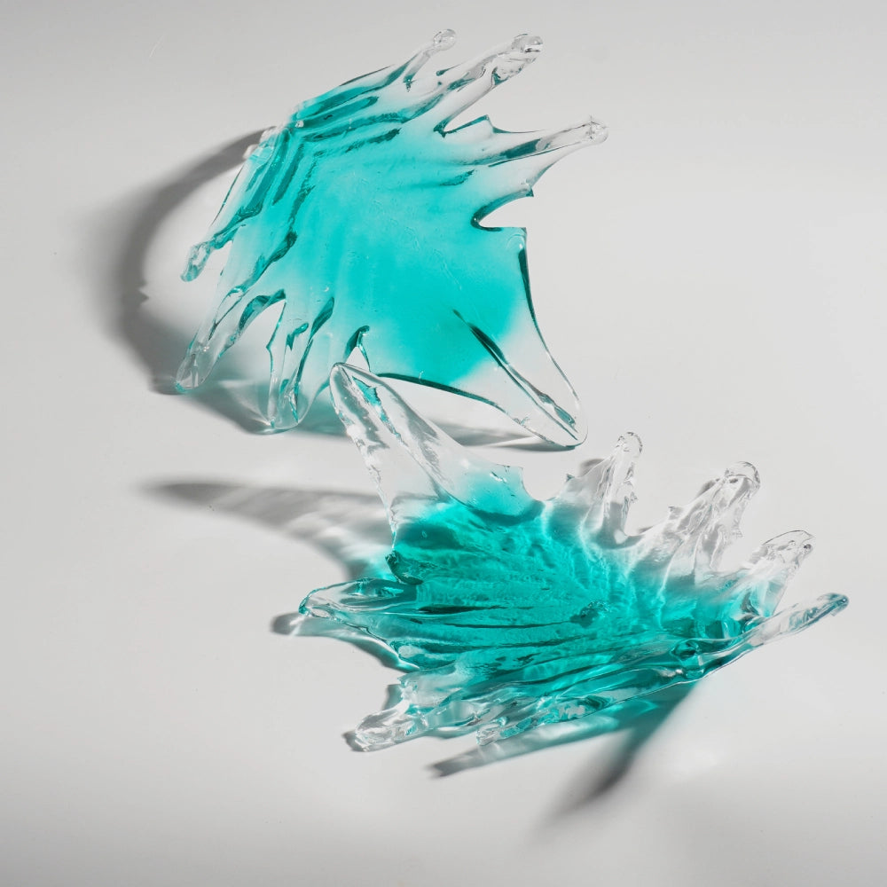 Maple Leaf Chandelier Aqua Lake Blue