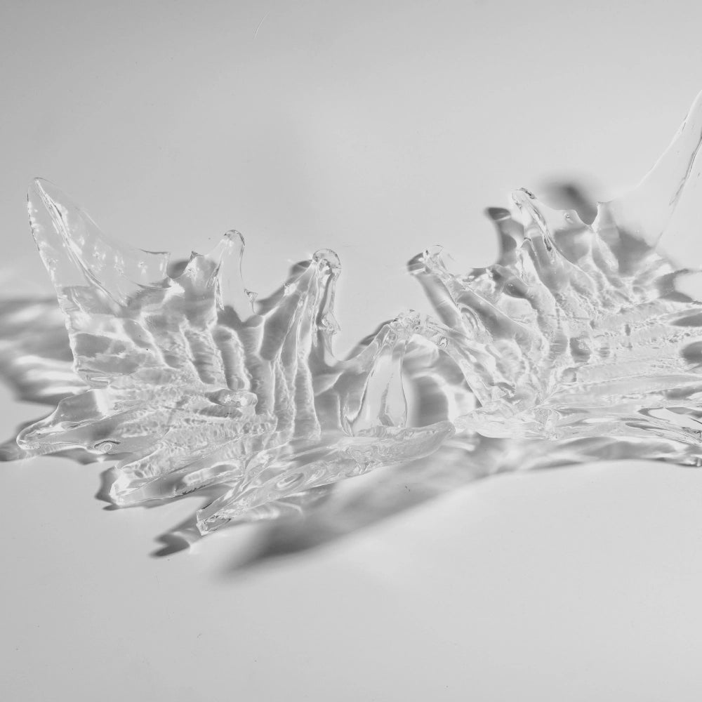 Maple Leaf Chandelier Deep-texture clear