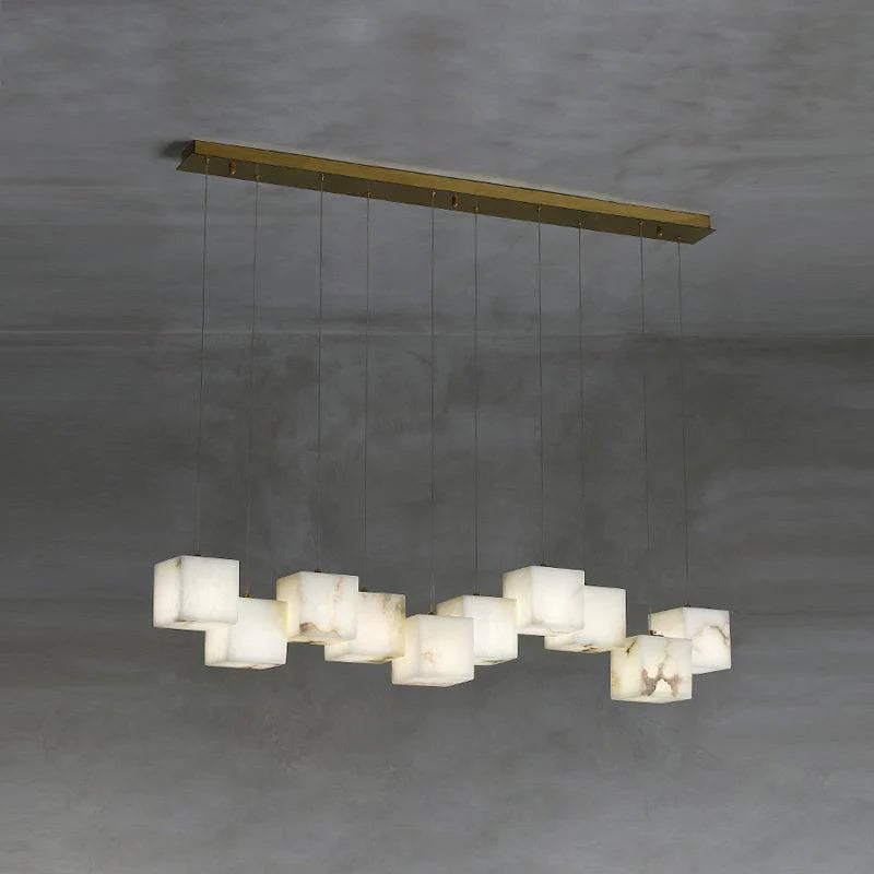 Marble Box Chandelier 16
