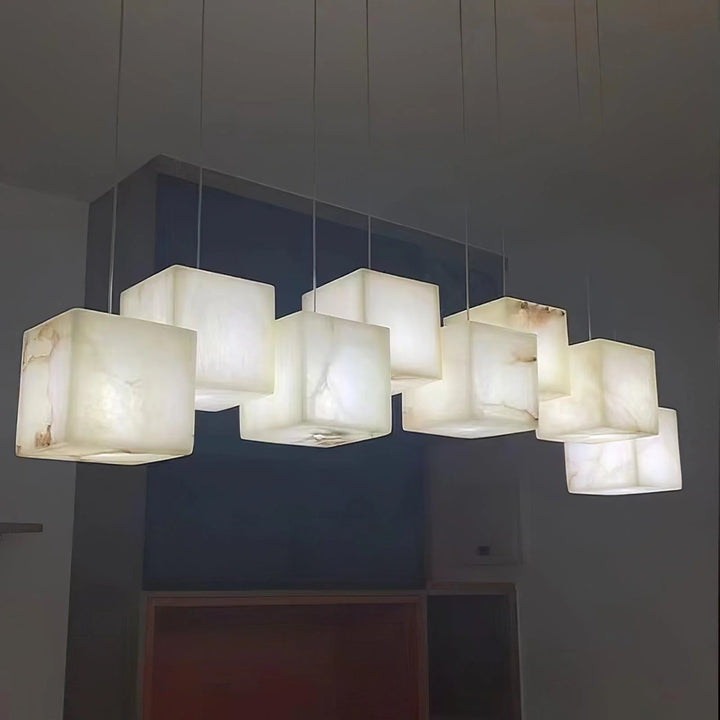 Marble Box Chandelier 4