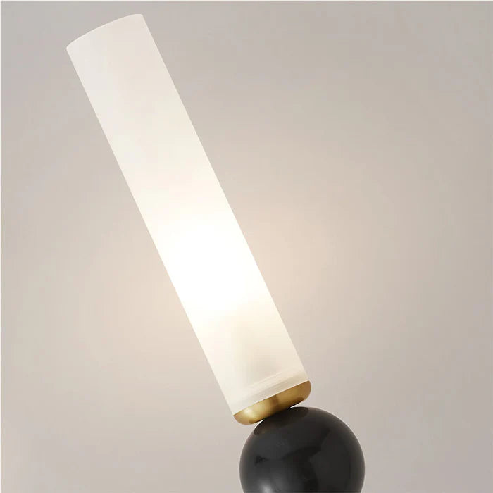 Marmeren lange paal wandlamp