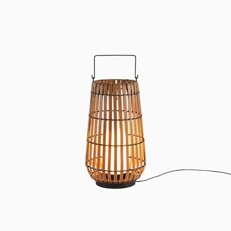 Medium Bamboo Lantern Floor Lamp