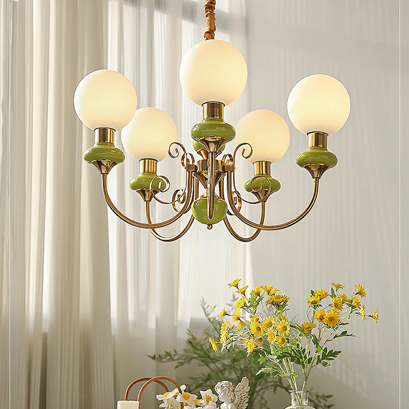 Metal Glass Chandelier 9