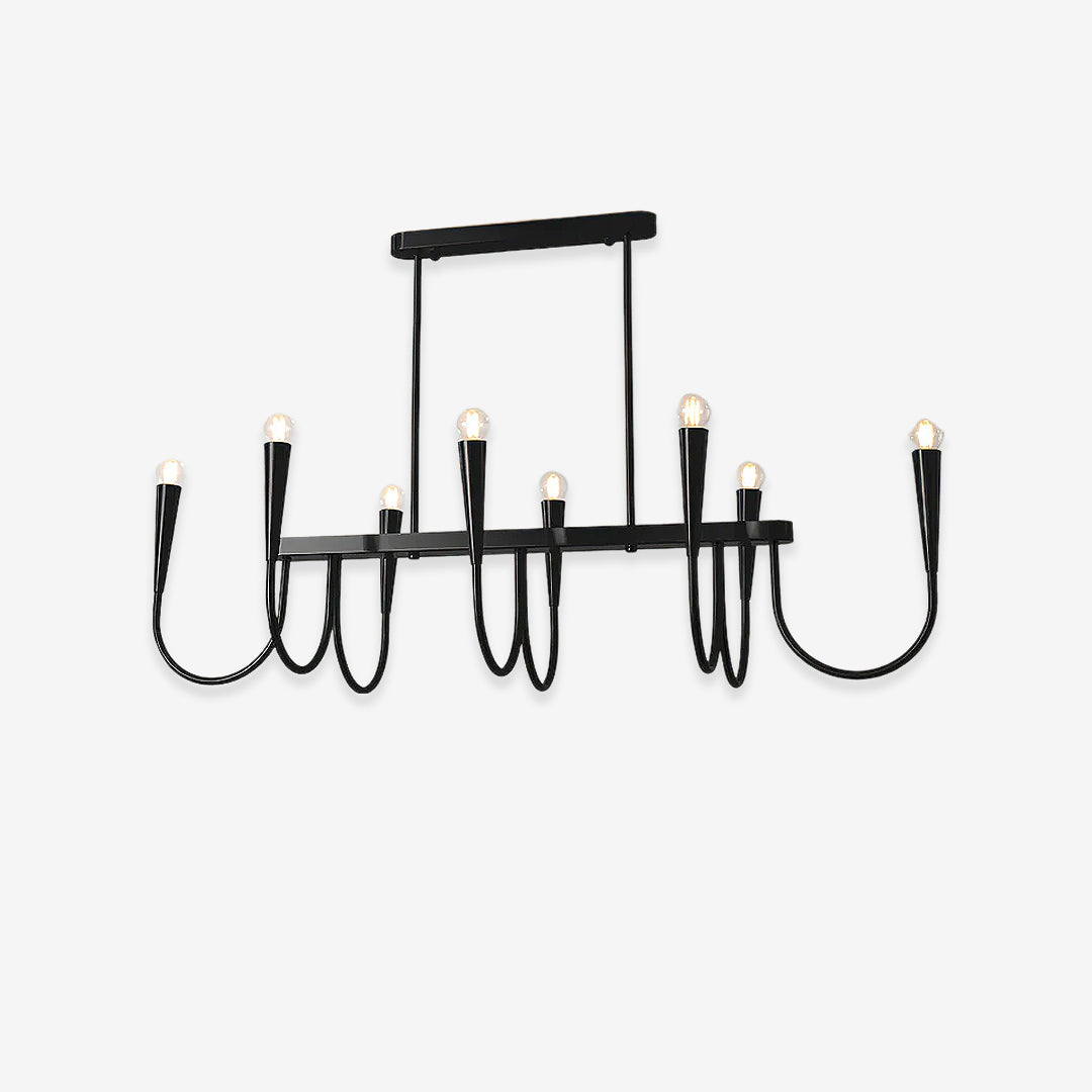 MidCenturySwoopArmChandelier 12