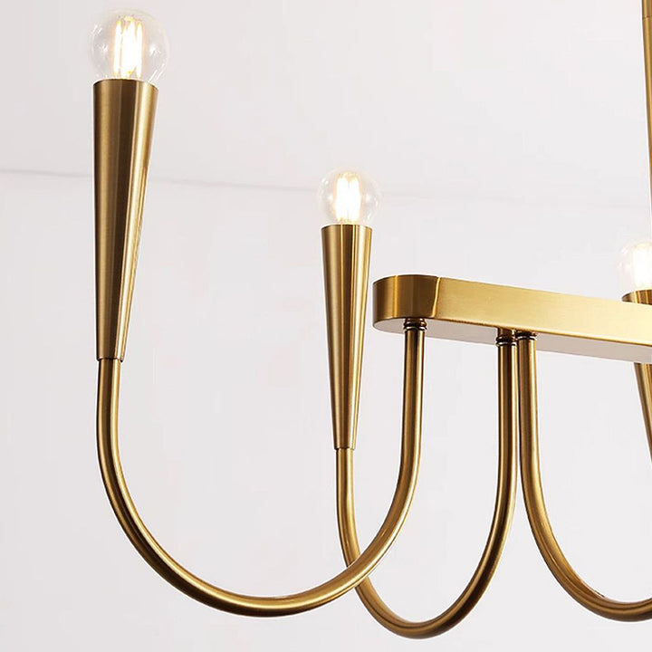 MidCenturySwoopArmChandelier 4