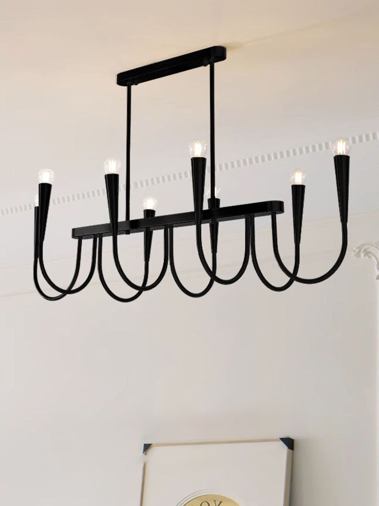 MidCenturySwoopArmChandelier 7