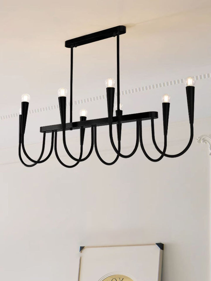 MidCenturySwoopArmChandelier 7