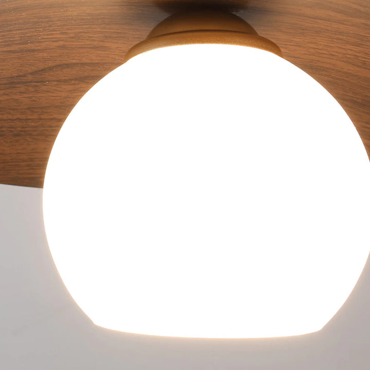 Milk Glass Ceiling Light