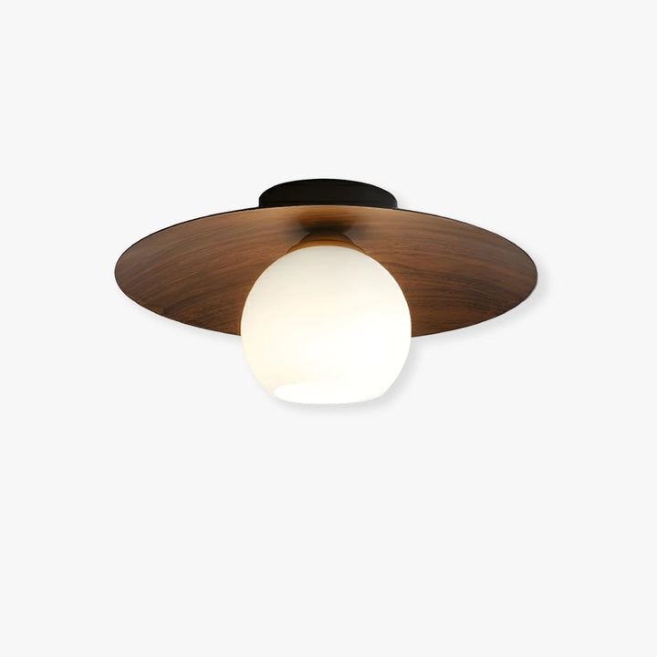 Milk Glass Ceiling Light