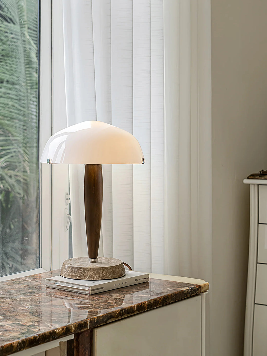 Milky Glass Table Lamp-20