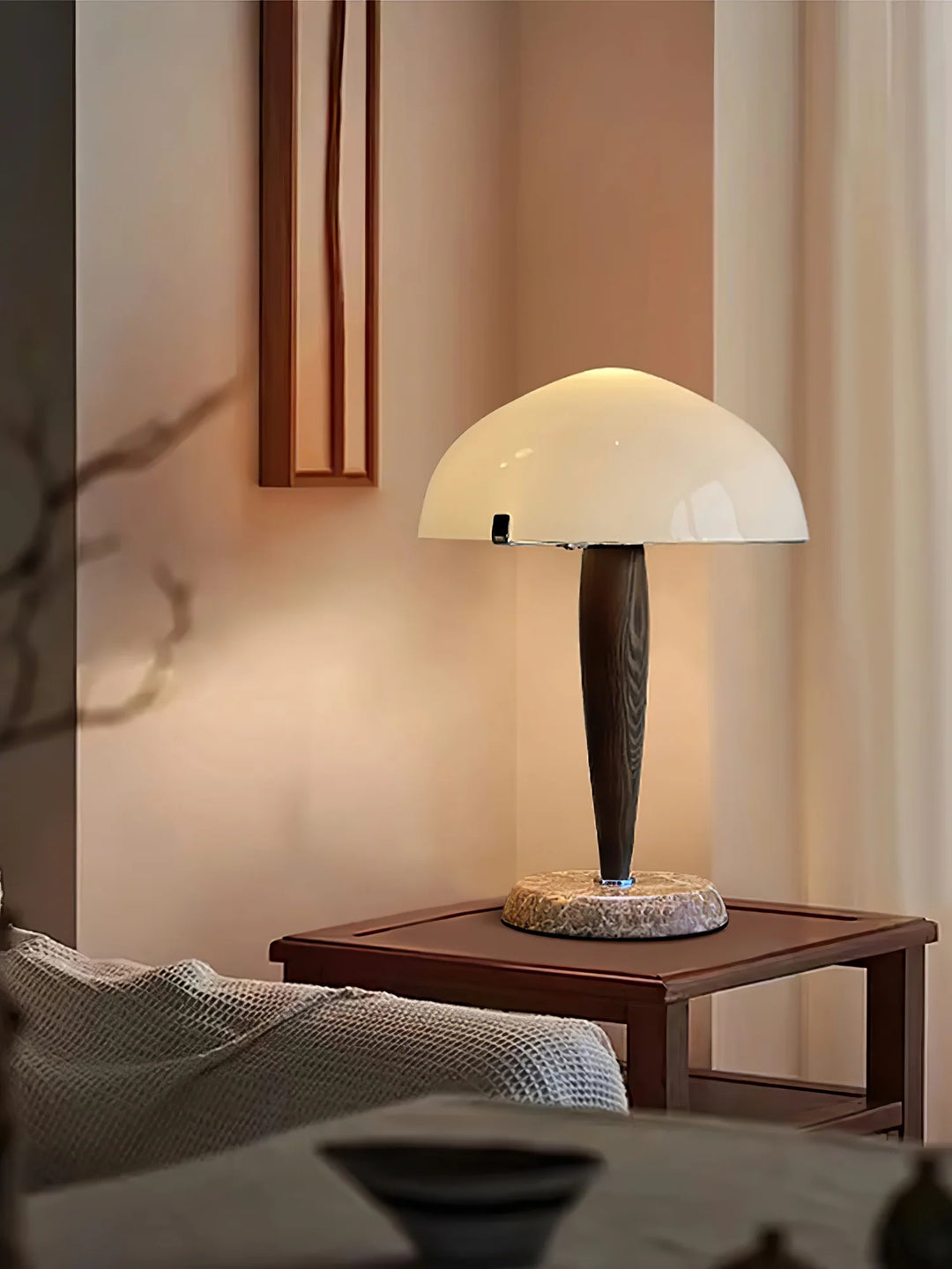 Milky Glass Table Lamp-32