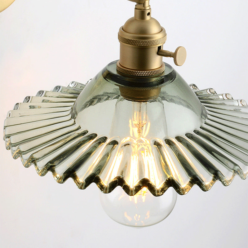 Mini Pleated Glass pendant light 7