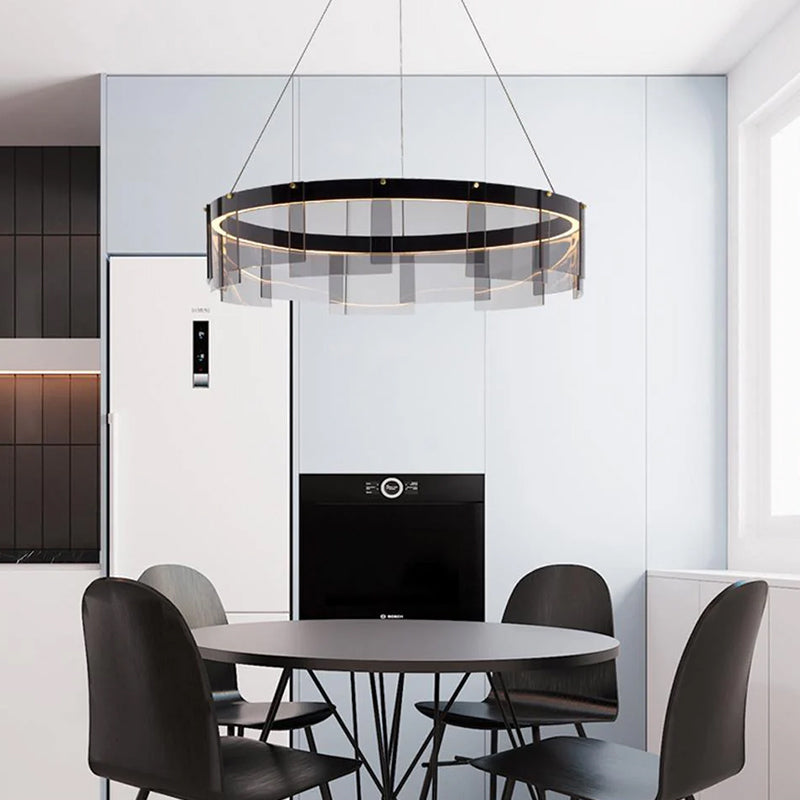Minimalist Aperture Chandelier 6