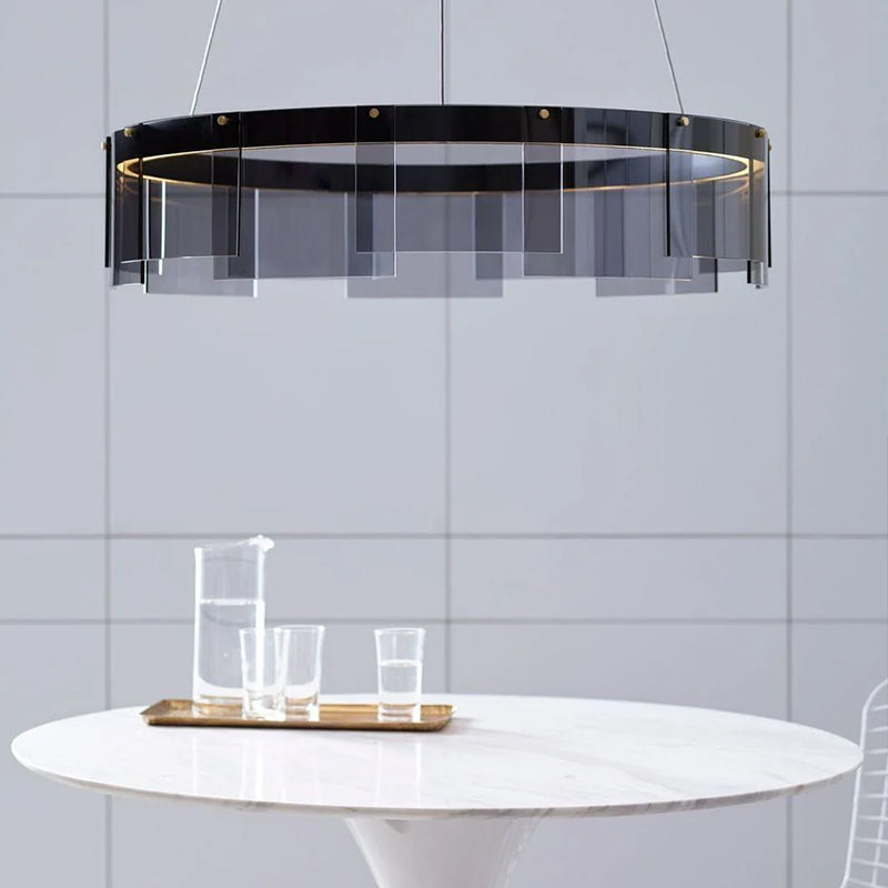 Minimalist Aperture Chandelier 8