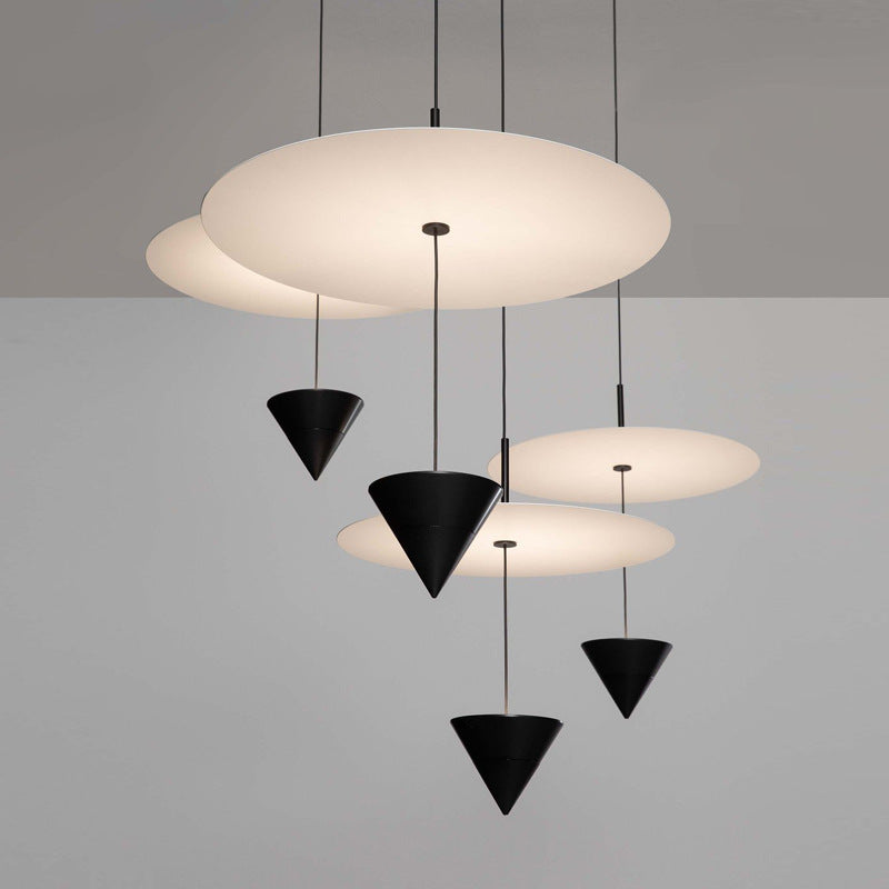 Minimalist Flying Saucer Chandelier 4