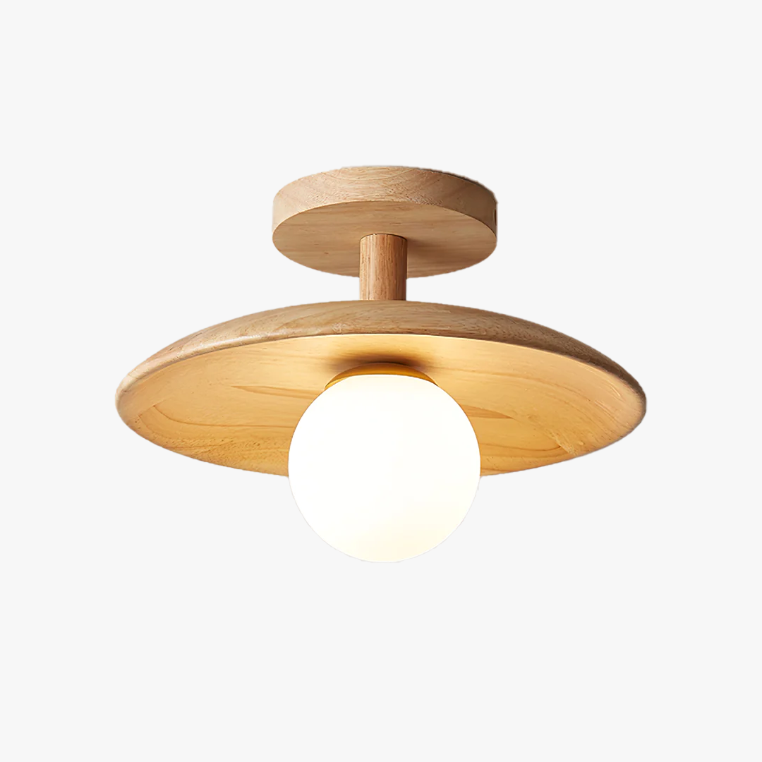 Minimalist Wood Ceiling Lamp