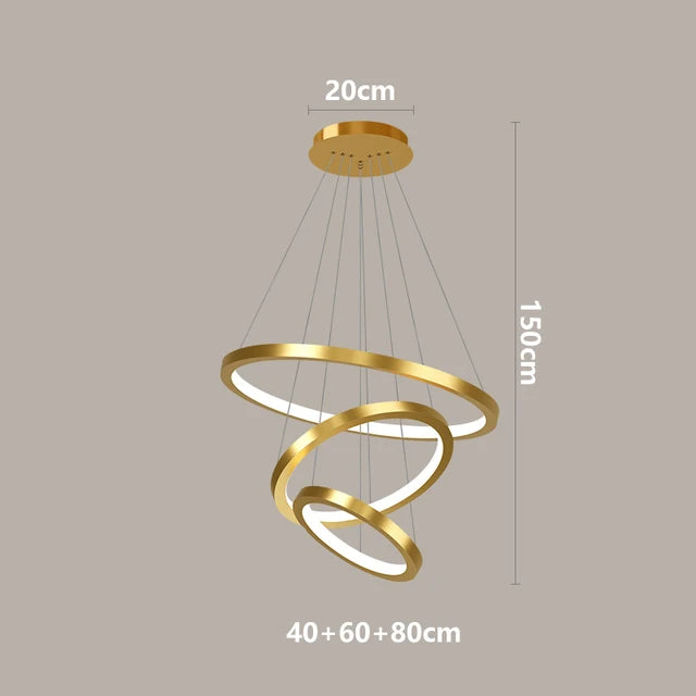 Modern LED Ring Chandelier