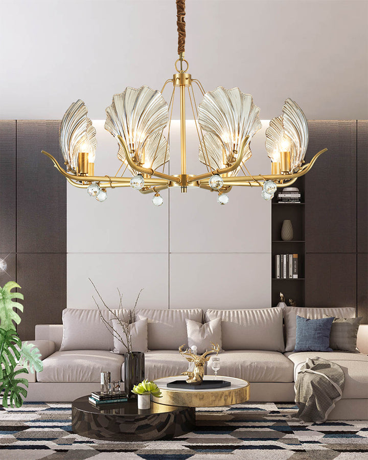 ModernShellGlassChandelierA_4