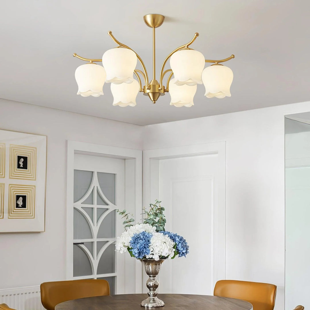 ModernTulip Brass Chandelier 1