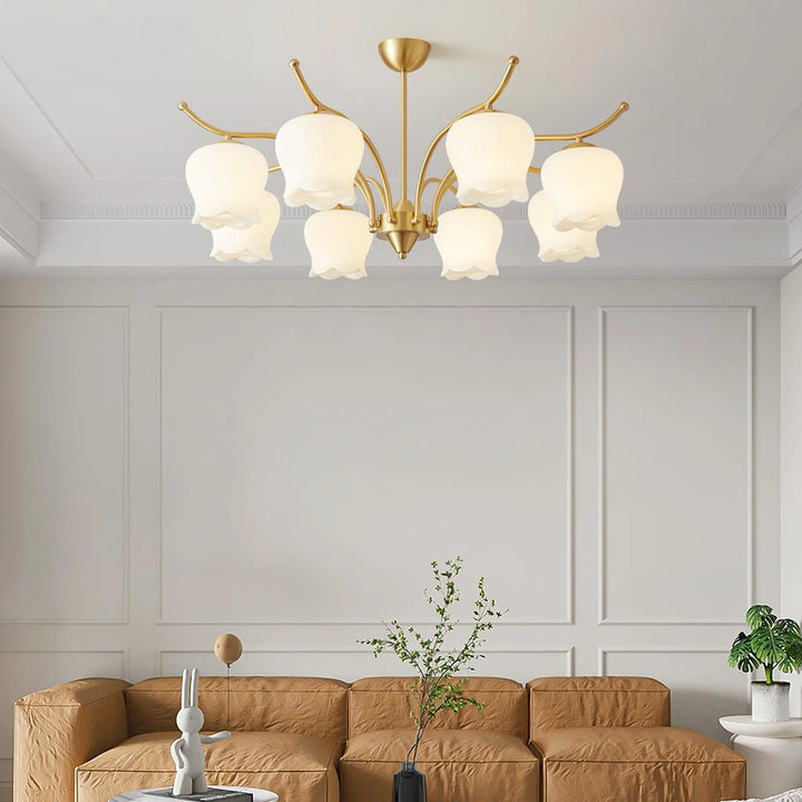 ModernTulip Brass Chandelier 11