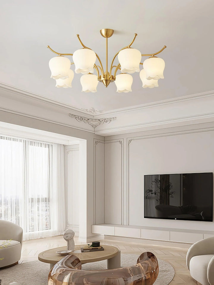 ModernTulip Brass Chandelier 13