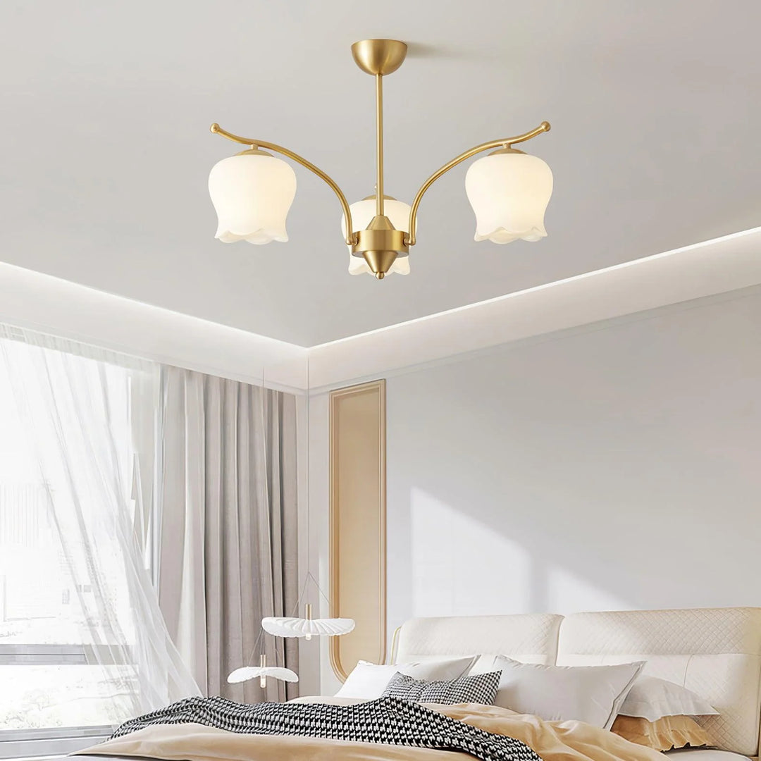 ModernTulip Brass Chandelier 14