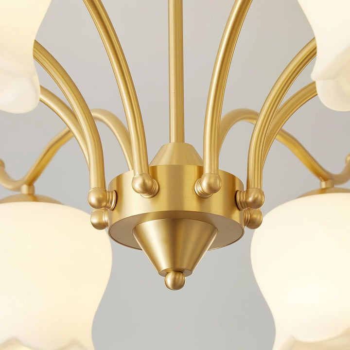 ModernTulip Brass Chandelier 15