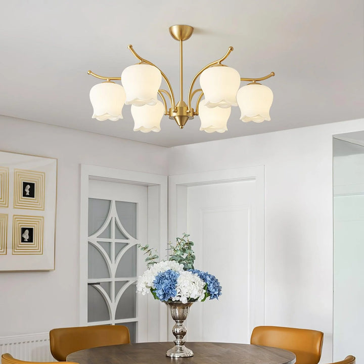 ModernTulip Brass Chandelier 16