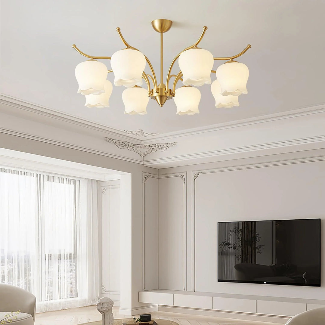 ModernTulip Brass Chandelier 17