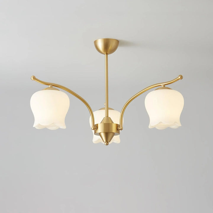 ModernTulip Brass Chandelier 19