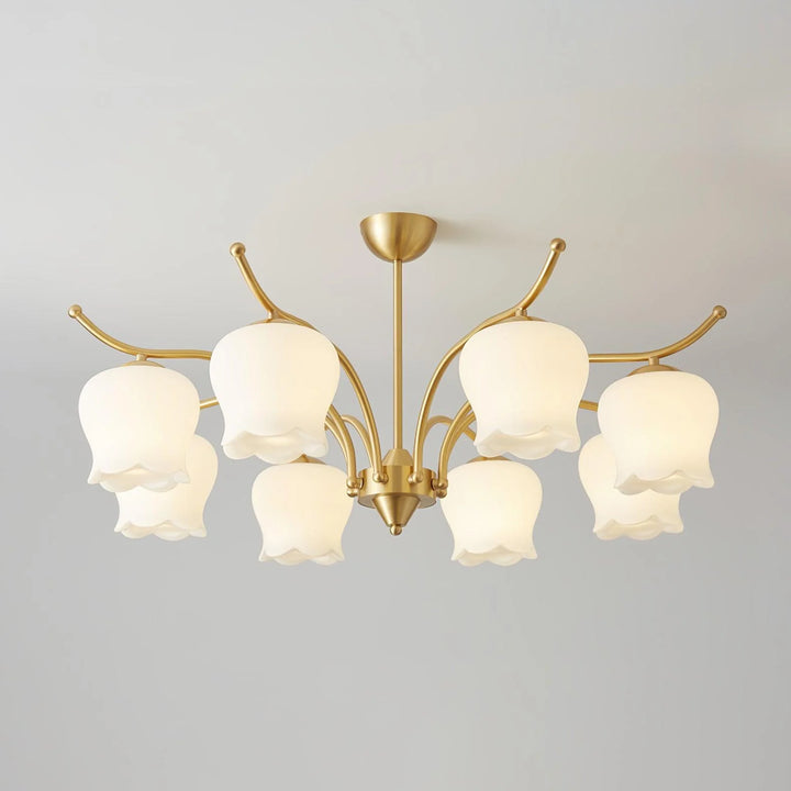 ModernTulip Brass Chandelier 4