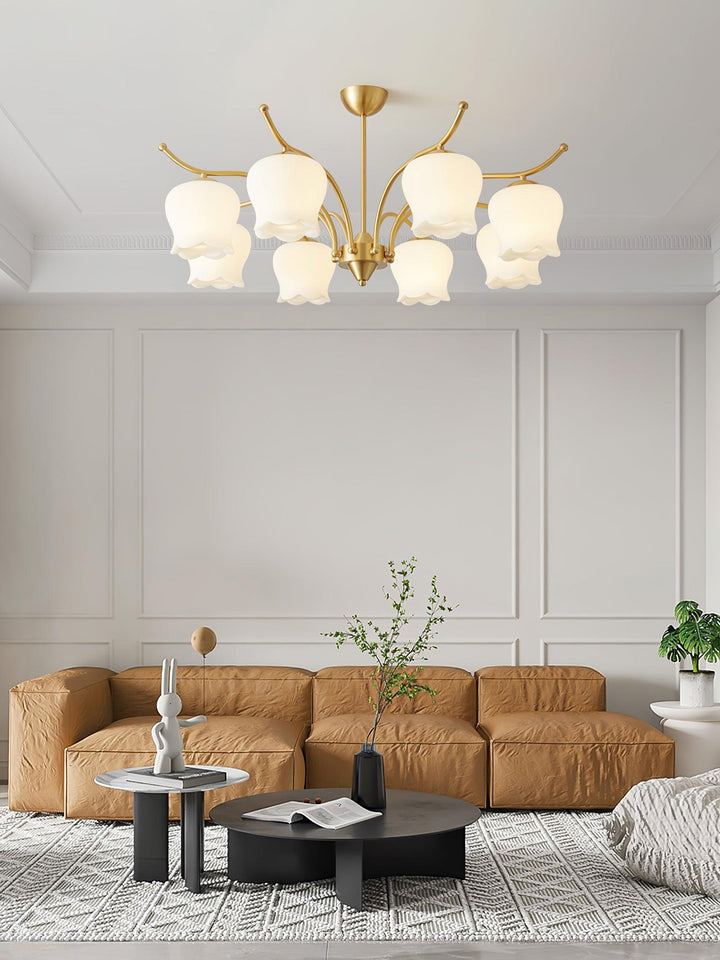 ModernTulip Brass Chandelier 5