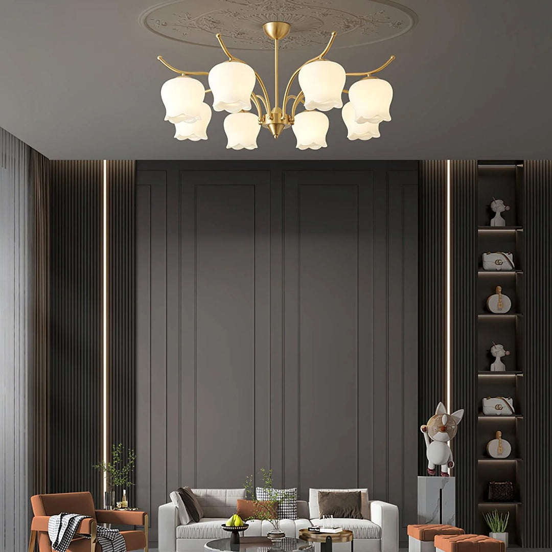 ModernTulip Brass Chandelier 7