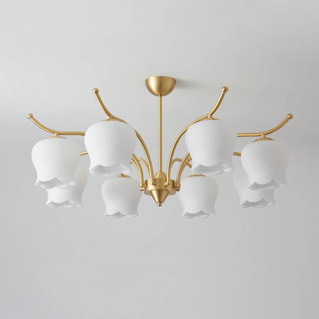 ModernTulip Brass Chandelier 9