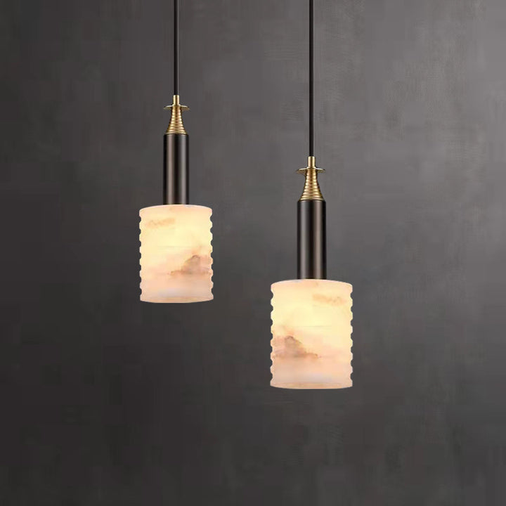 Moderne albasten hanglamp