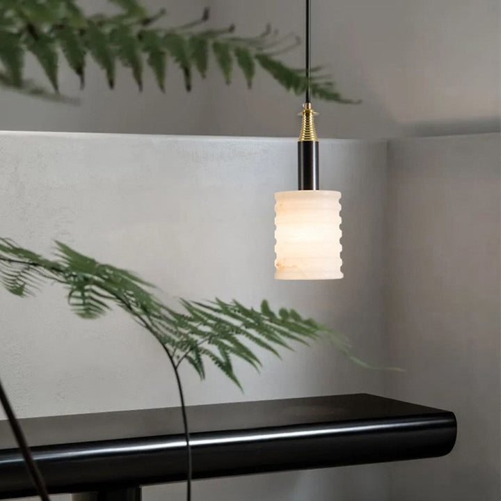 Moderne albasten hanglamp