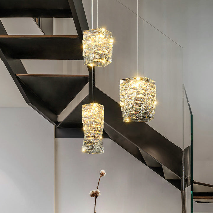 Modern Bacci Crystal Pendant Light