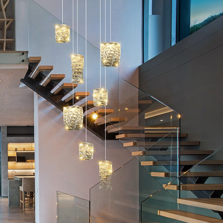 Modern Bacci Crystal Pendant Light