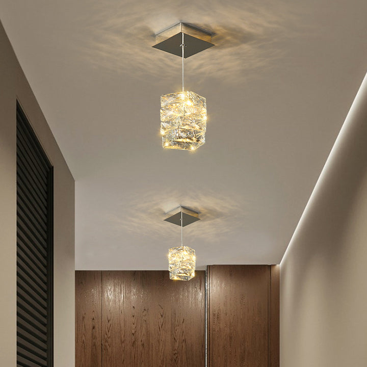 Modern Bacci Crystal Pendant Light