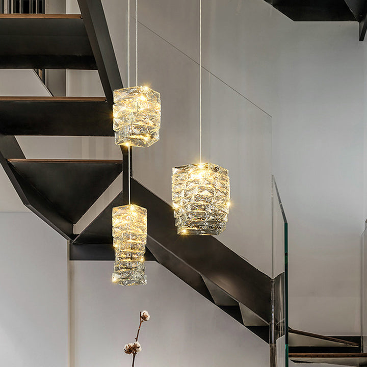 Modern Bacci Crystal Pendant Light