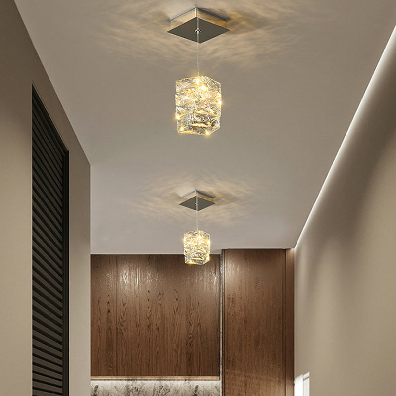 Modern Bacci Crystal Pendant Light