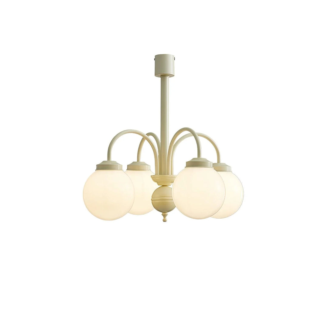 Modern Cream Glass Chandelier 26