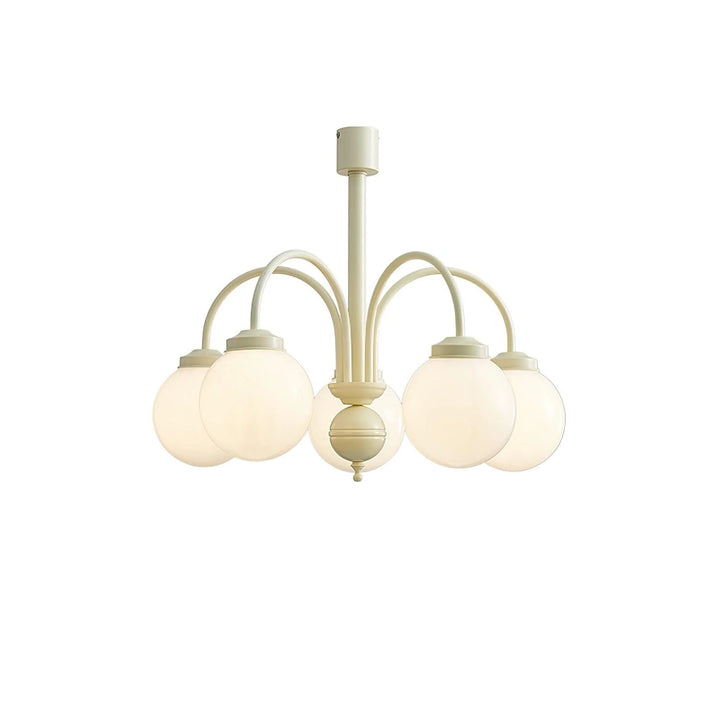 Modern Cream Glass Chandelier 27