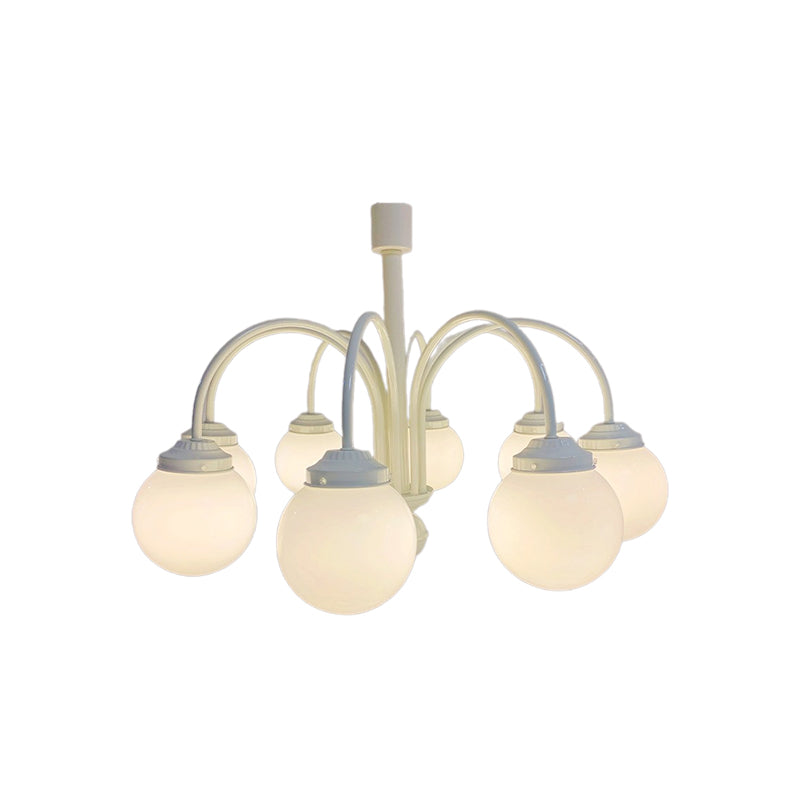 Modern Cream Glass Chandelier 28