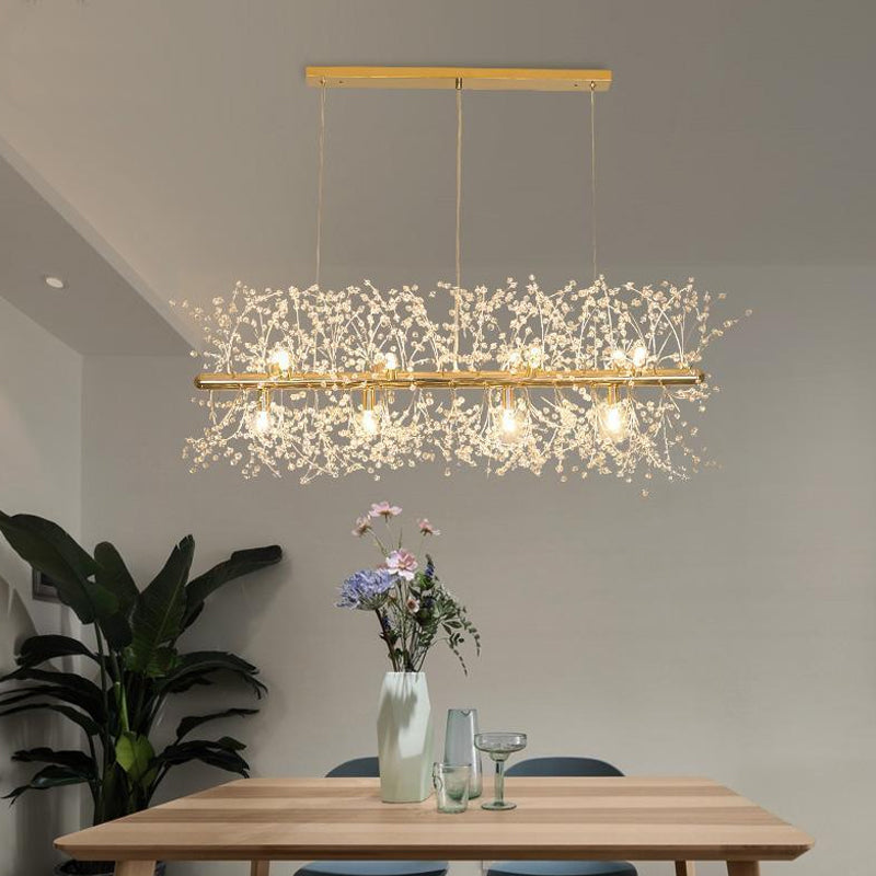 Modern Crystal Line Chandelier 10